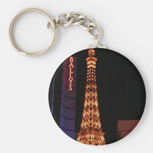 Die Eiffelturm-Wiedergabe in Paris Las Vegas Schlüsselbänder