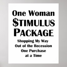 Die eine Wirtschaft des Frauen-Anregungs-Paket-Käu Plakat