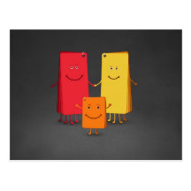 Die Familie von Farben (3) Postkarten