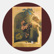 DIE FRÜCHTE DER JAHRESZEIT - braunes Gelbgrün des  Sticker