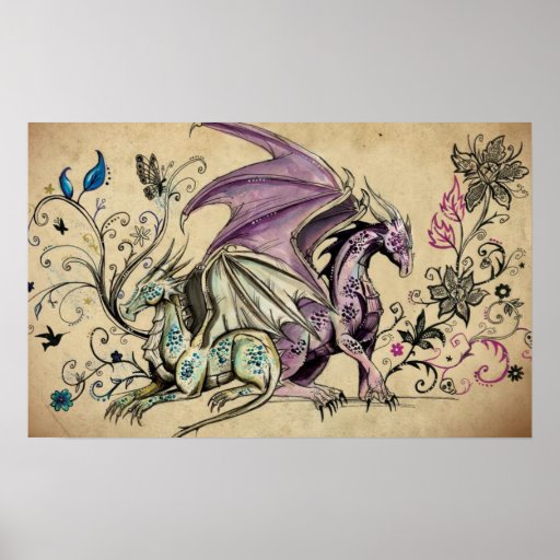 Die geblühten Drachen - Plakate