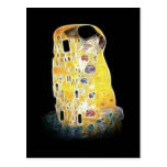 Die gelbe Digital Malerei Kuss-Gustav Klimt Postkarten