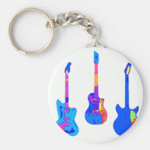DIE GITARRE ELEKTRIFIZIERT SCHLÜSSELBÄNDER
