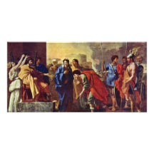 Die Großherzigkeit von Scipio durch Poussin Nicola Photogrußkarten