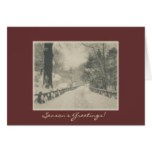 Die Grüße der Jahreszeit - Central Park-Winter-Sch Karte