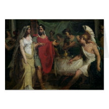 Die Hochzeit von Alexander der Große und von Roxan Karten