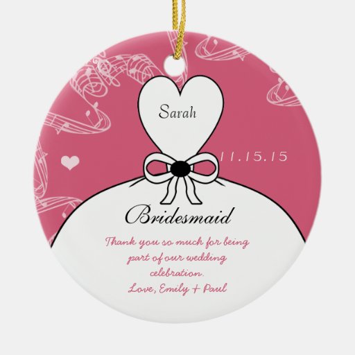 Die Hochzeits-Kleiderbrautjungfer, die Sie Wedding Ornament