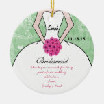 Die Hochzeits-Kleiderbrautjungfer, die Sie Wedding Ornamente