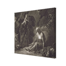 Die Höhle der Verzweiflung, von Spenser, graviert  Leinwand Drucke