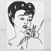 Die hübsche Dame der Großmutter Flyerdesign