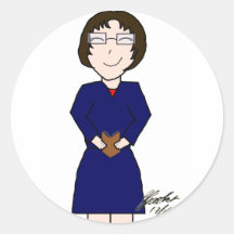 Die Intellektkopie Runder Aufkleber