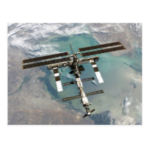 Die internationale Weltraumstation Postkarte