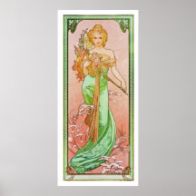 Die Jahreszeiten: Frühling Printemps, Alphonse 190 Posterdrucke