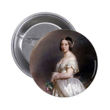 Die junge Königin Victoria Anstecknadelbutton