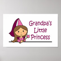 Die kleine Prinzessin des Großvaters Plakatdrucke