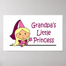 Die kleine Prinzessin des Großvaters Plakate