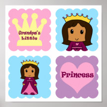 Die kleine Prinzessin des Großvaters Poster