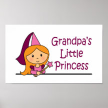 Die kleine Prinzessin des Großvaters Posterdruck