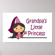 Die kleine Prinzessin des Großvaters Posterdrucke