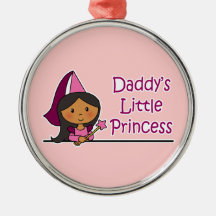 Die kleine Prinzessin des Vatis Ornament