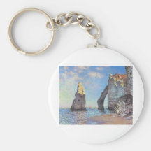 Die Klippen bei Etretat - Claude Monet Schlüsselband