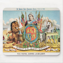 Die königlichen Arme glücklich Mousepad