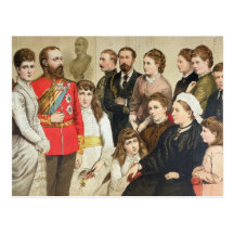 Die Königsfamilie, 1880 Postkarten