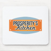 Die Küchen-Logo-Einzelteile des Wohlstandes Mousepads