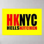 Die Küchen-New- York Citylogo der Hölle Plakat