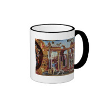 Die Kunst des Gebäude Kaffee Tassen