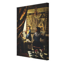 Die Kunst Johannes Vermeers der Malerei circa 1668 Galerie Gefaltete Leinwand