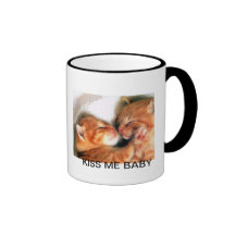 die küssenden Kätzchen, KÜSSEN MICH BABY Tasse