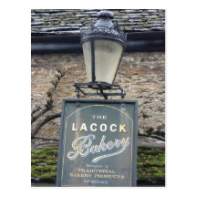 Die Lacock Bäckerei, Lacock, Wiltshire, Großbritan Postkarten