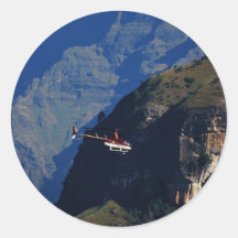 Die landschaftliche Fahrt Runde Sticker