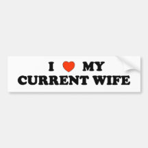 Die Liebe meine gegenwärtige Ehefrau Autosticker
