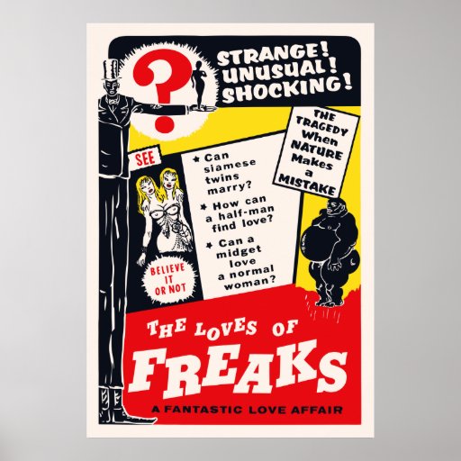 Die Lieben des Freak-Plakats