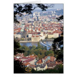 Die Moldau-Fluss Prag Karte
