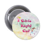 Die Nacht des Mädchens heraus knöpft Buttons
