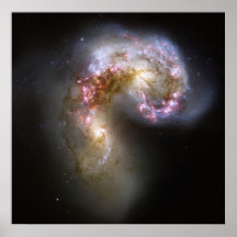 Die NASA - Die Antennen-Galaxien NGC4038-4039 Poster