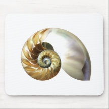 Die nautilus-Muschel Mousepad
