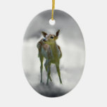 Die Neugier des Babyrotwilds Weihnachtsbaum Ornament