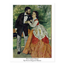 Die Paare Sisley durch Pierre-Auguste Renoir Postkarte