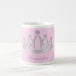 Die personalisierte rosa Prinzessin Mug des Kindes Tee Haferl