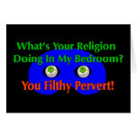 Die Perverts des Gottes Grußkarten
