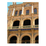 Die Piazza de España, Fotopostkarte Sevillas, Span