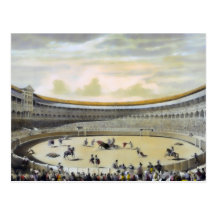 Die Piazza de Toros von Madrid Postkarte