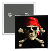 Die Piratenflagge Buttons