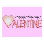 Die Postkarte des Valentinsgrußes