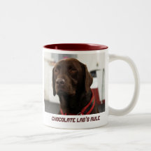 Die Regel des Schokoladen-Labradors Teehaferl