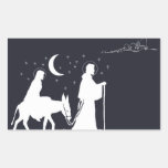 Die Reise nach Bethlehem Rechteckige Sticker
